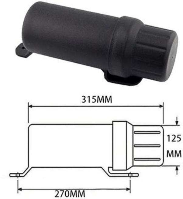 오토바이 가방 캐리어 트렁크 혼다 야마하 가와사키용 방수 보관 도구 양동이 수하물 장갑 우산 장비 액세서리, 1) L