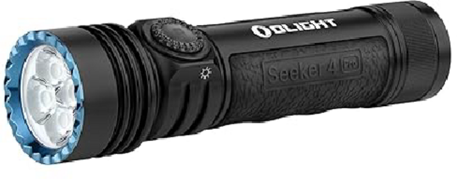 올라이트 시커 4 프로 LED 랜턴 4600루멘 캠핑 낚시용, 무광블랙, 1개