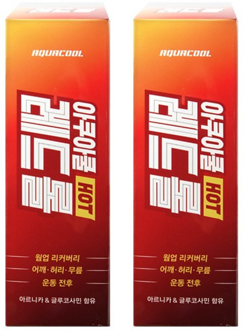 스포츠 리커버리 아쿠아쿨 1+1구매시, 1세트, 레드롤 2개+마술패치