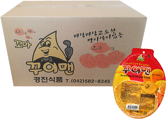 꾸이맨 어포스낵, 23g, 30개