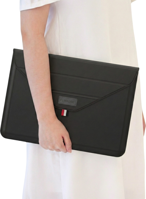 엘마드레 노트북파우치 방수 케이스 맥북에어 삼성 lg그램 노트북커버, 팬텀블랙, 1개