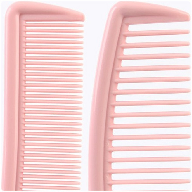 플라스틱 헤어브러쉬 양날 머리빗 파스텔톤 1개, 3개