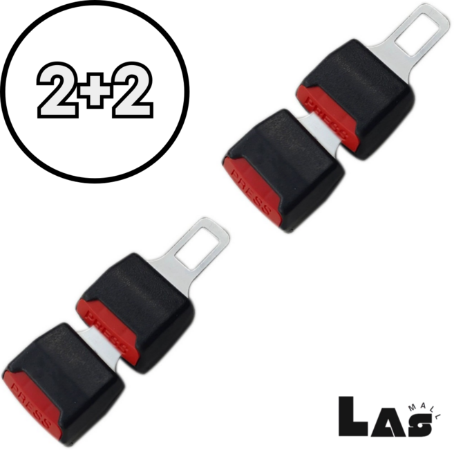 라스몰 안전한 안전벨트연장클립 길이조절클립, 4개, 블랙