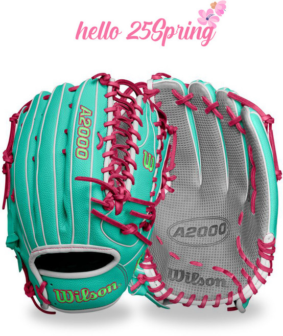 윌슨 2025 Spring A2000 WBW1025521275 외야글러브 12.75 우투 좌투, 주머니(랜덤)+글러브박스