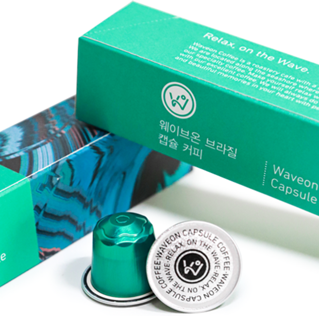 아트박스/웨이브온커피 웨이브온 브라질 캡슐커피(네스프레소 호환용), 1개, 10개입