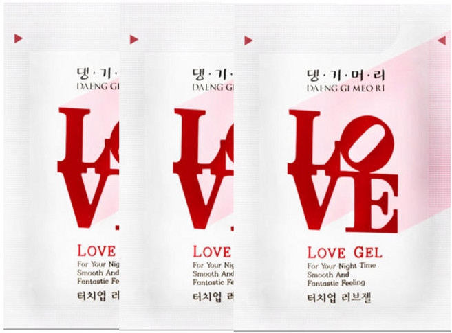 댕기머리 일회용 러브젤 4ml, 100개