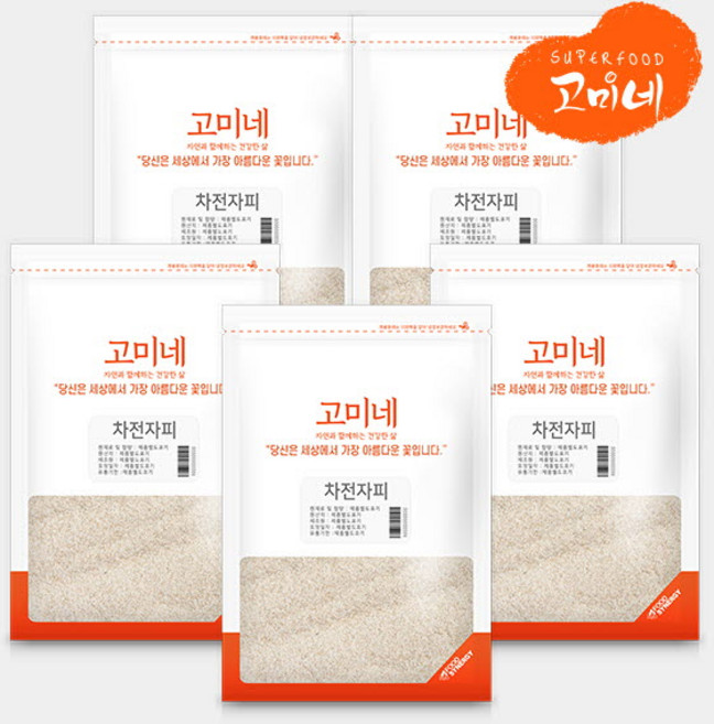고미네 차전자피, 5개, 300g