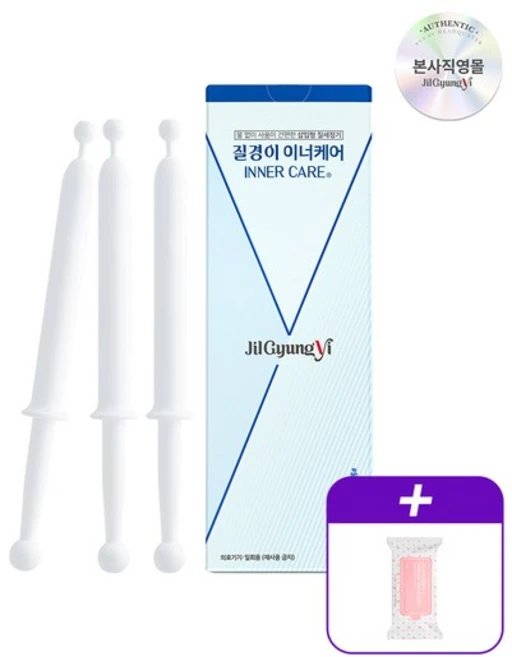 의료기기 질세정기 이너케어(3개입)+페미닌 티슈 10매입, 1.8g, 없음 - 쿠팡