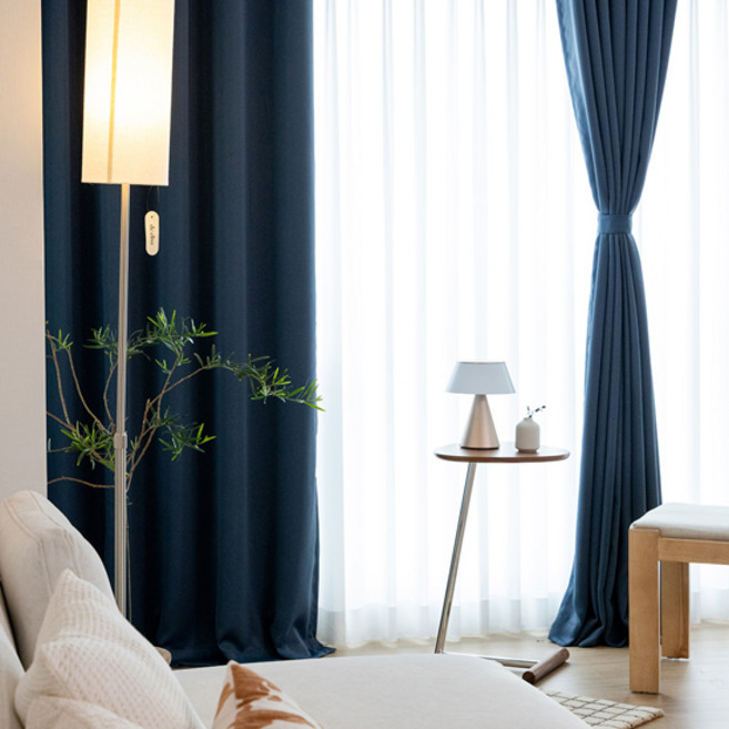 애프터홈 프롬 양면 아일렛 비침없는 빛차단 단열 암막커튼 2P 세트