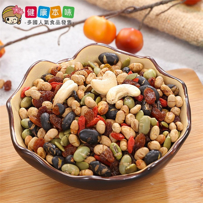 健康本味 健康綜合果仁 300克 堅果 核桃 腰果 杏仁果 年貨, 1個