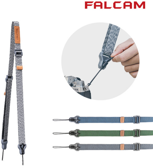 팔캠 FC3143 마그네틱 퀵버클 라이트 카메라 스트랩, 블루, 1개
