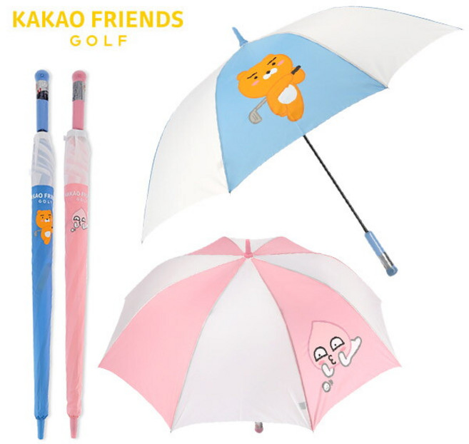 라이언 어피치 캐릭터 65 슈팅 자동 골프 장우산 LUKTU10063, 상세 설명 참조, 1개