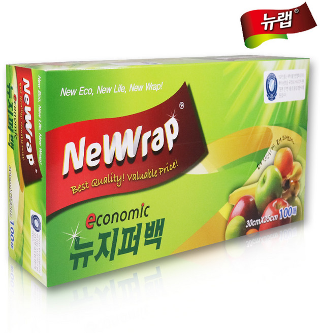 뉴랩 지퍼백-(대형)100매, 1개