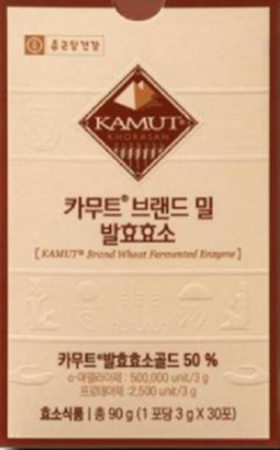 종근당건강 카무트 브랜드 밀 발효효소 30p, 90g, 1개