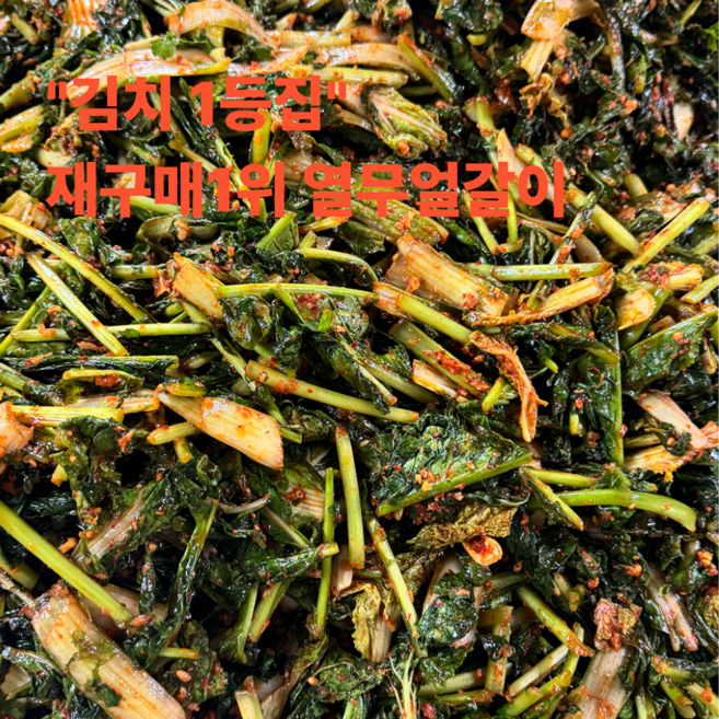 재구매1위 열무얼갈이김치 프리미엄 특품, 1박스, 2kg