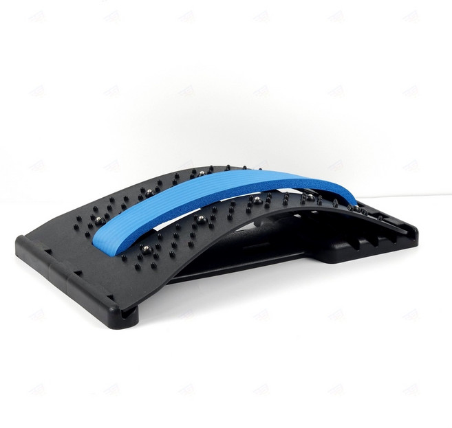 등스트레칭 집에서스트레칭 일자허리 스트레칭 허리운동기구 척추 누워서하는 요가 필라테스 보드 밴드 등안마기 운동기구 안마기 스트레칭기 자세 허리 아버지선물 마사지 골반 바른자세, A 블루