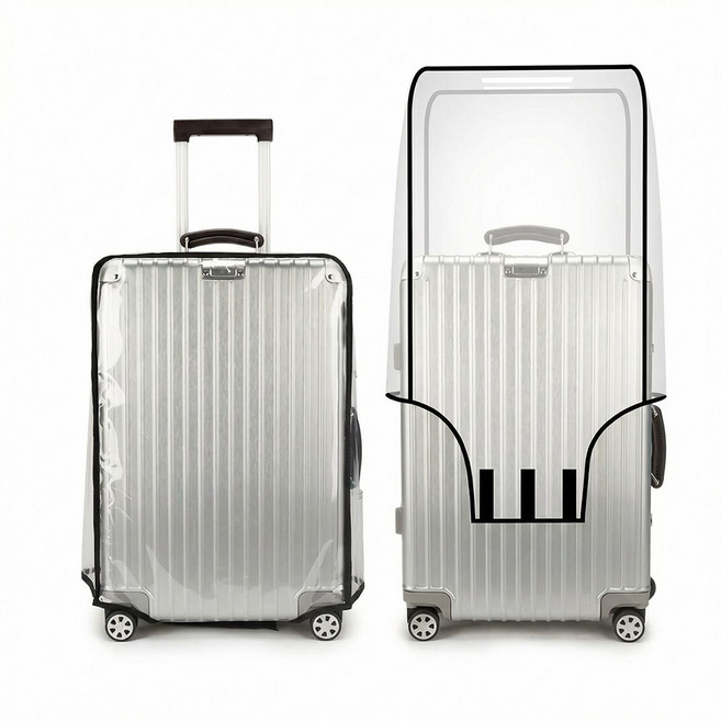 편한생활연구소 투명 방수 캐리어 커버