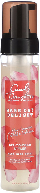 Carol's Daughter 워시 데이 딜라이트 젤 투 폼 스타일러 장미수 함유 250ml(8.5fl oz), CarolsDaughter워시데이딜라이트젤투폼스타일러장, 1개, 250ml