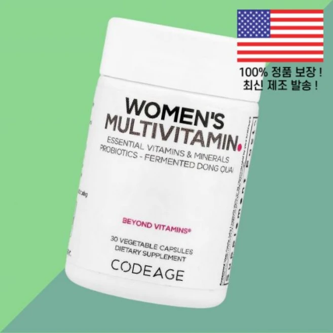 코디지 우먼 여성 여자 종합비타민 멀티비타민 식물성 베지캡슐 30정 Codeage Women's Multivitamin 30 Vegetable Capsules, 코디지 우먼 여성 여자 종합비타민 멀티비타민 식물성 베 - 쿠팡