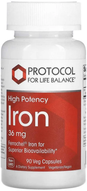 Protocol for Life Balance 철분 고효능 36mg 베지 캡슐 90정, ProtocolforLifeBalance철분고효능36m, 1개 - 쿠팡