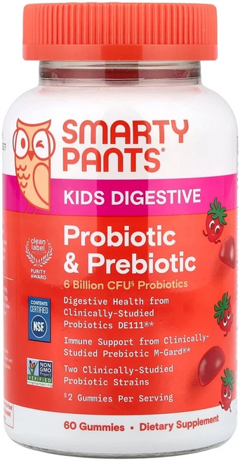 스마티팬츠 어린이 프리바이오틱 스트로베리크림 40억 60개 - 쿠팡