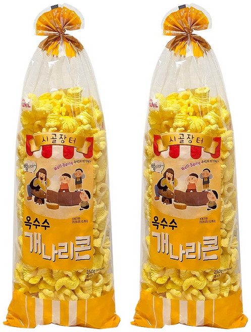 시골장터 옥수수 개나리콘, 2개, 250g