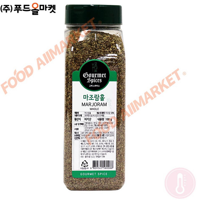푸드올마켓_ 고메스파이스 마조람홀 100g, 1개