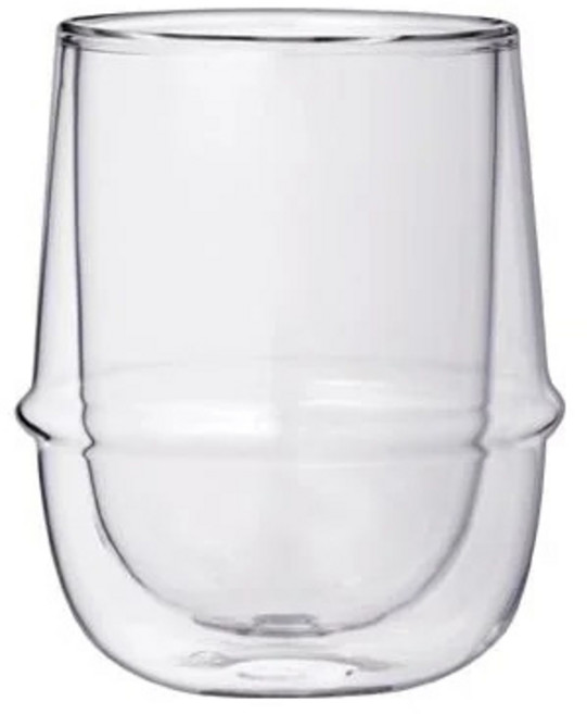 킨토 크로노스 더블월 커피컵 이중유리 250ml, 클리어, 1개