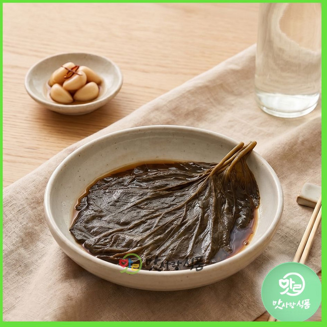 [선우F]간장깻잎 4kg 식당 업소용 간장 갯잎 김치 절임 장아찌 반찬, 1개