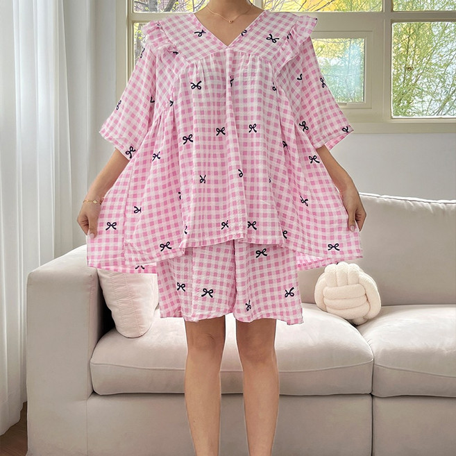 코지데일리 여성 잠옷 상하의 세트 빅사이즈 홈웨어 뜨왈