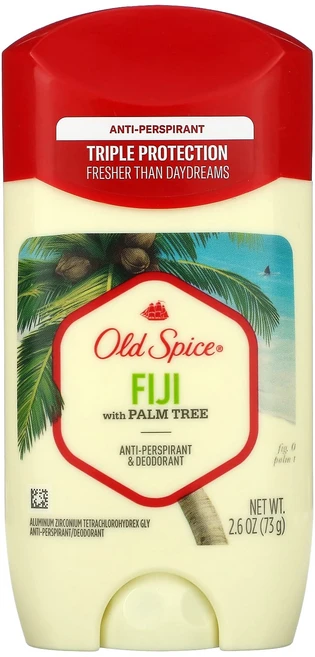 Old Spice 땀 억제제 & 데오드란트 피지 야자수 함유 73g(2.6oz), 73g, 1개 - 쿠팡