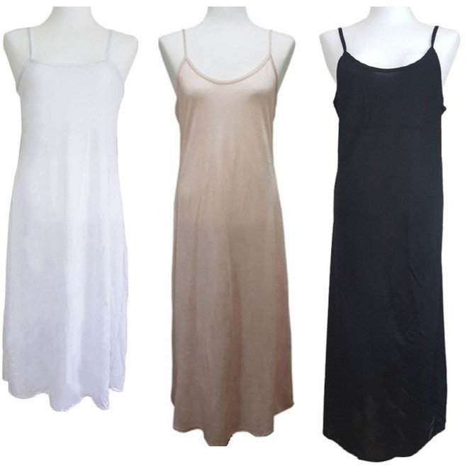 국산 인견 슬립 롱 원피스 속치마 3부5부7부9부 정전기방지 이너 빅사이즈