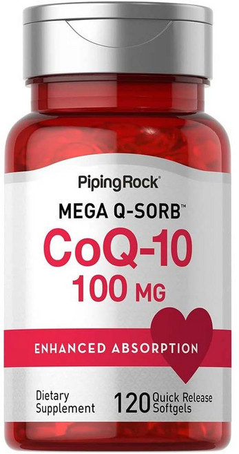 Piping Rock 超級 Q-소브 CoQ10 100mg 速釋軟膠囊, 1個, 240錠