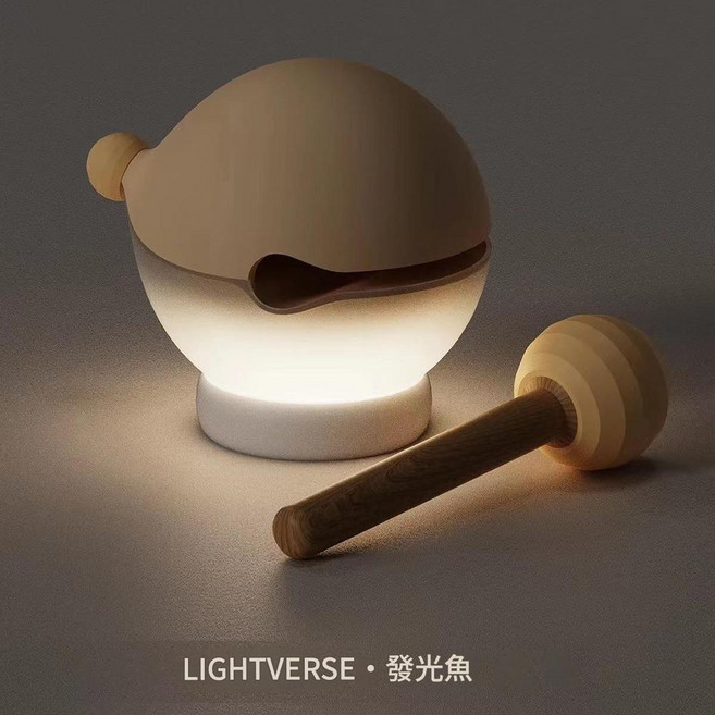 LIGHTVERSE 木魚小夜燈 溫馨助眠, 燕麥杏