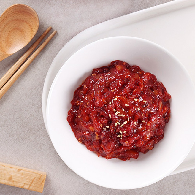 밥도둑 반찬 비빔 오징어젓, 1개, 500g