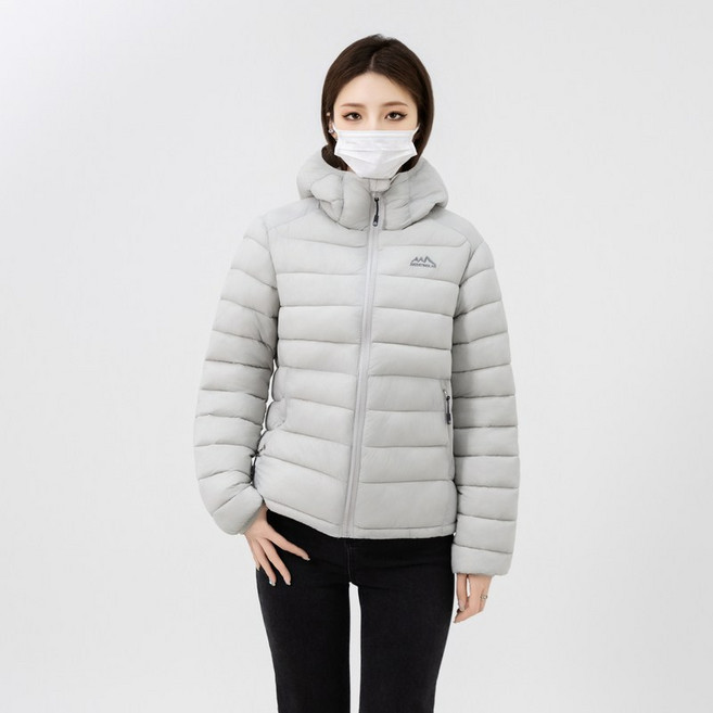 2025 경량 오버핏 후드 숏 패딩 남녀공용 가벼운 겨울 아우터