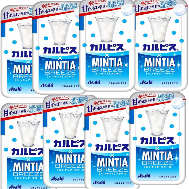 아사히 민티아 브리즈 칼피스 카루피스 8개 세트/ MINTIA