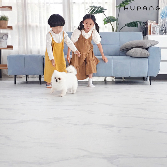 휴팡 층간소음 방지 롤매트 15mm 퓨어 마블 유아 어린이 펫 거실 아이방 놀이방 매트