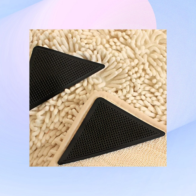 재사용 러그 매트 카펫 밀림방지패드 논슬립스티커 미끄럼방지패드 고정스티커, 1개, 사다리꼴 8p