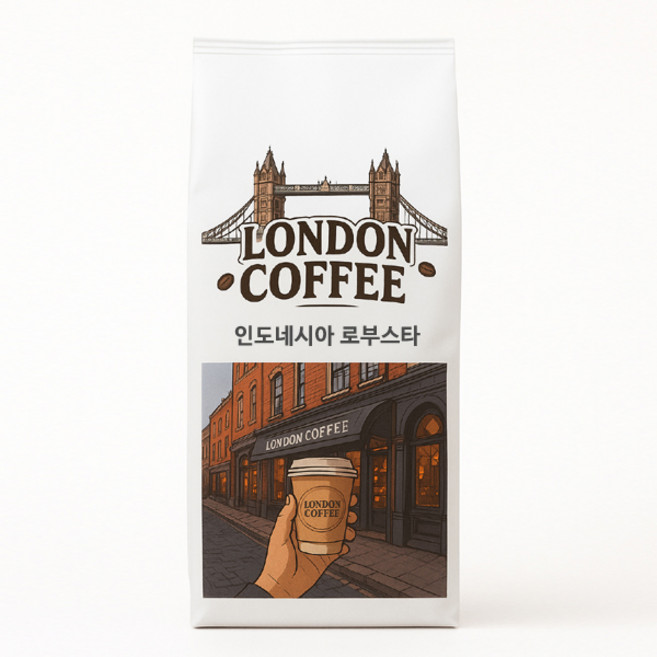런던커피 인도네시아 로부스타 G1 원두커피, 1개, 500g, 홀빈(분쇄안함)