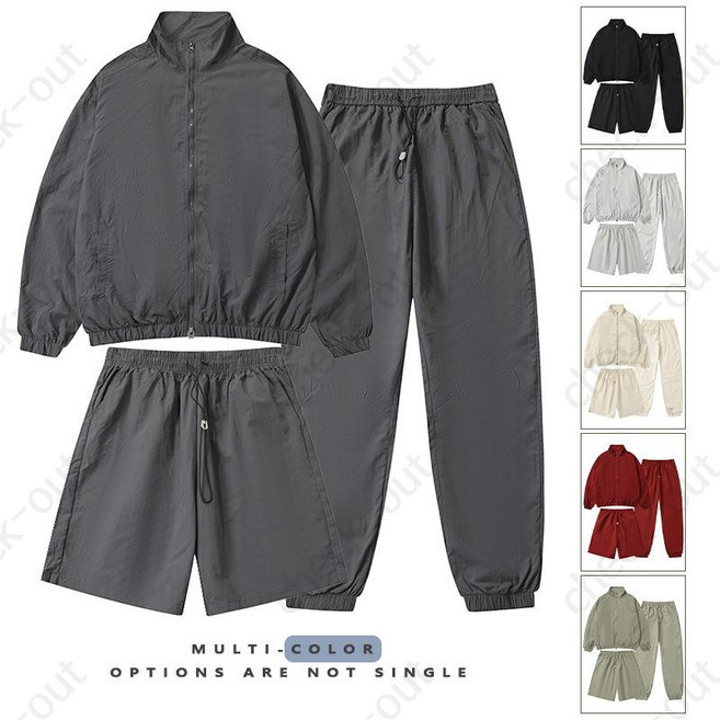 야상자켓 경량 아웃도어 바람막이 3종세트 간절기 방풍