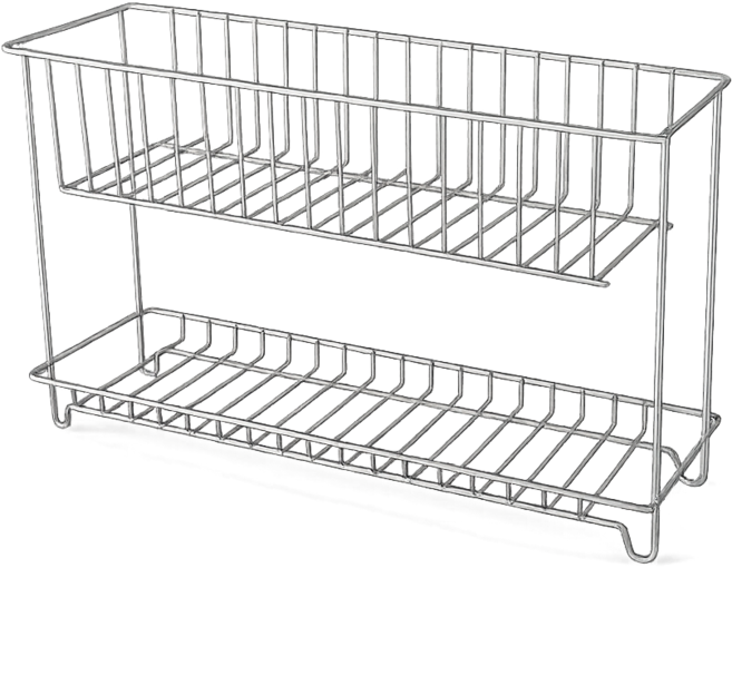 A의취향 올스텐304 베이직 선반, 1개, 실버