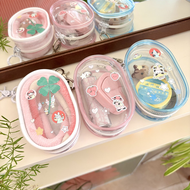 [달오상점] 오늘을 담는 미니 pvc 파우치