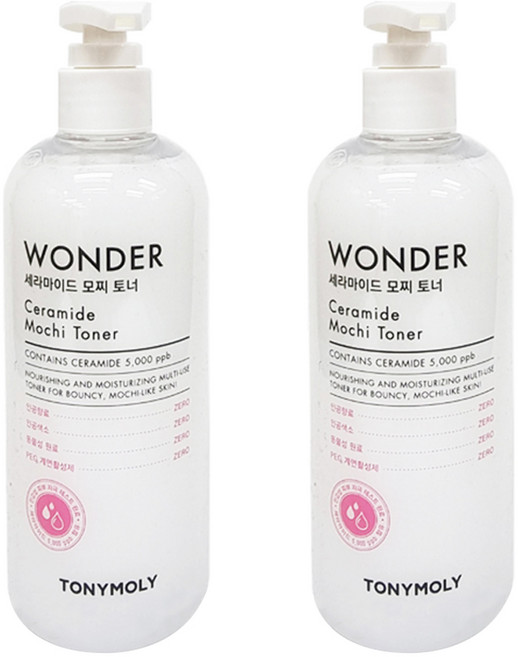 토니모리 원더 세라마이드 모찌 토너, 300ml, 2개