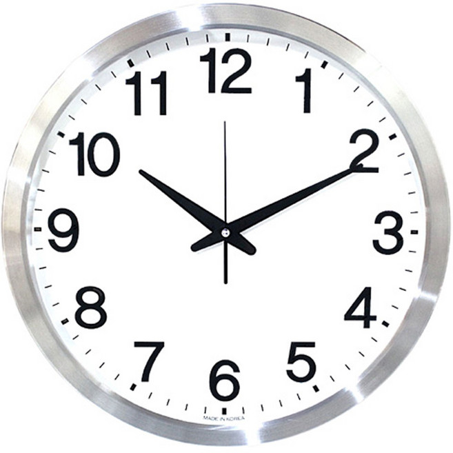 디포케이 국산 알루미늄 벽시계 40cm 대형 벽시계 회사 로고 삽입 가능 사무실 회사 무소음 개업 선물 대량주문