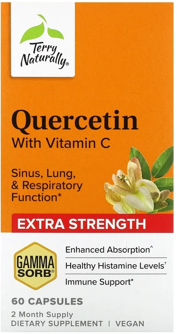 몸관리하세요 겨울입니다 Terry Naturally 퀘르세틴 비타민C 함유 캡슐 60정 특별관리진행, TerryNaturally퀘르세틴비타민C함유캡슐60정, 1개 - 쿠팡
