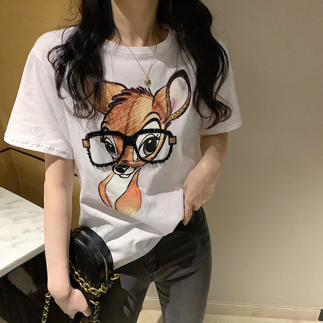 韓版寬鬆短袖T恤 女裝顯瘦上衣