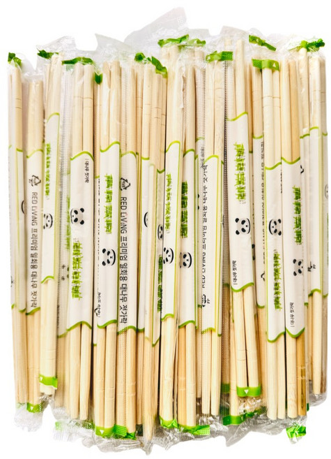 일회용 대나무젓가락 1000개 2000개 3000개 위생 비닐 개별포장 배달용 식당용 업소용, 1세트, 1000개입