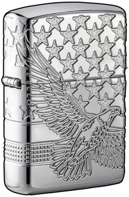 [주주파츠몰] 자동차 라이터 스티커 지포스타일 포인트 디자인 데칼 8cm 호환 용품, G.지포 이글, 1개