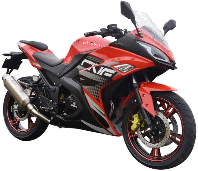 가솔린 성인용 가스 저속 오토바이 250cc 고속 150cc 400cc 슈퍼바이크, 1개